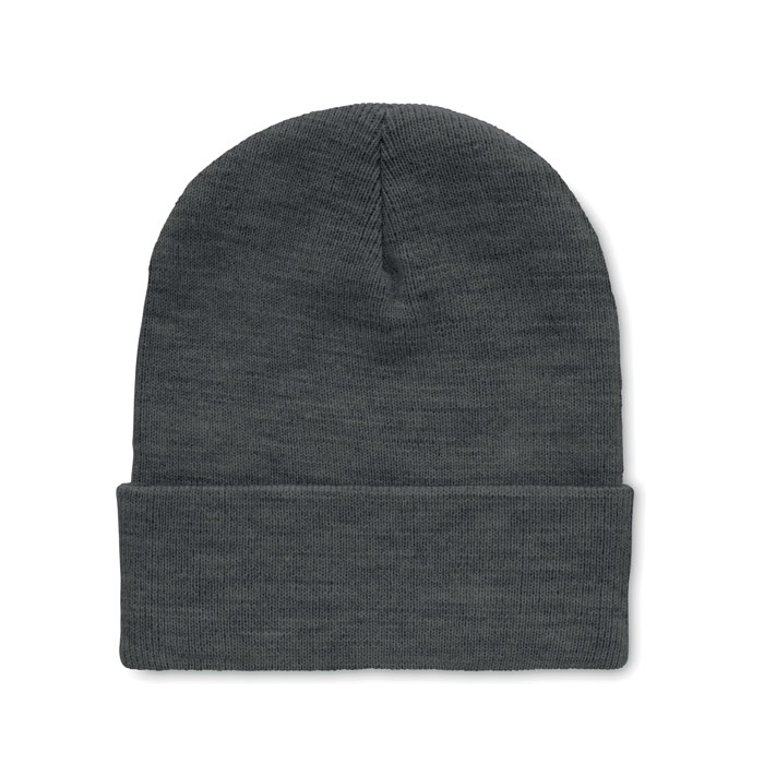 POLO RPET - RPET Beanie met omslag - Wit/zwart