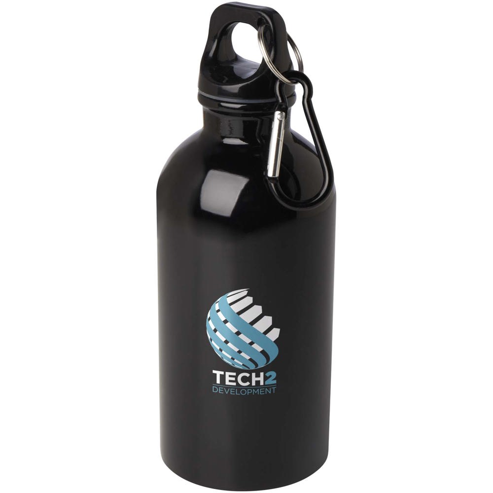 Oregon 400 ml RCS gecertificeerde enkelwandige roestvrijstalen waterfles met karabijnhaak