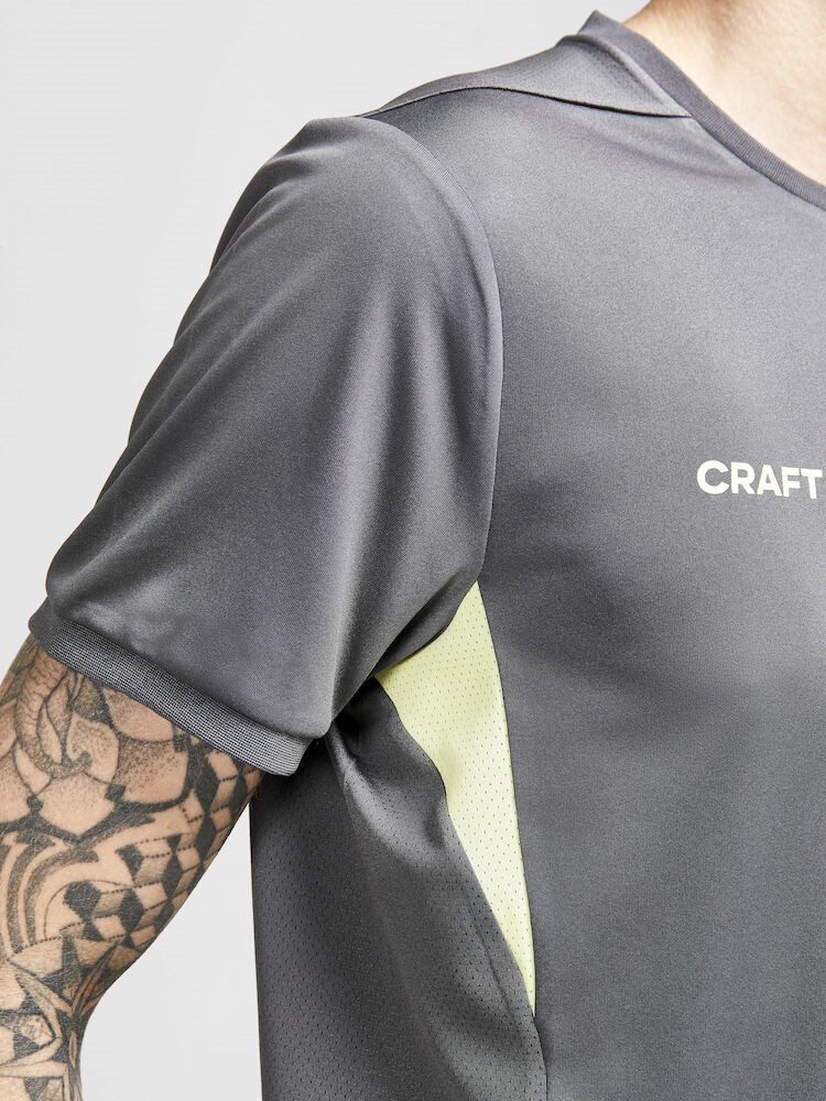 Craft - PRO Control Impact SS Tee M Granite-Giallo XXL