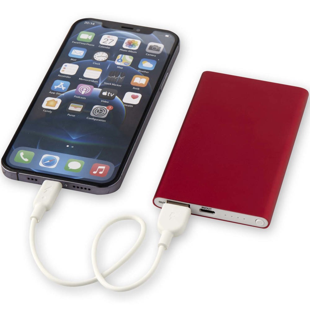 Pep type-C powerbank van 4000 mAh van gerecycled aluminium 