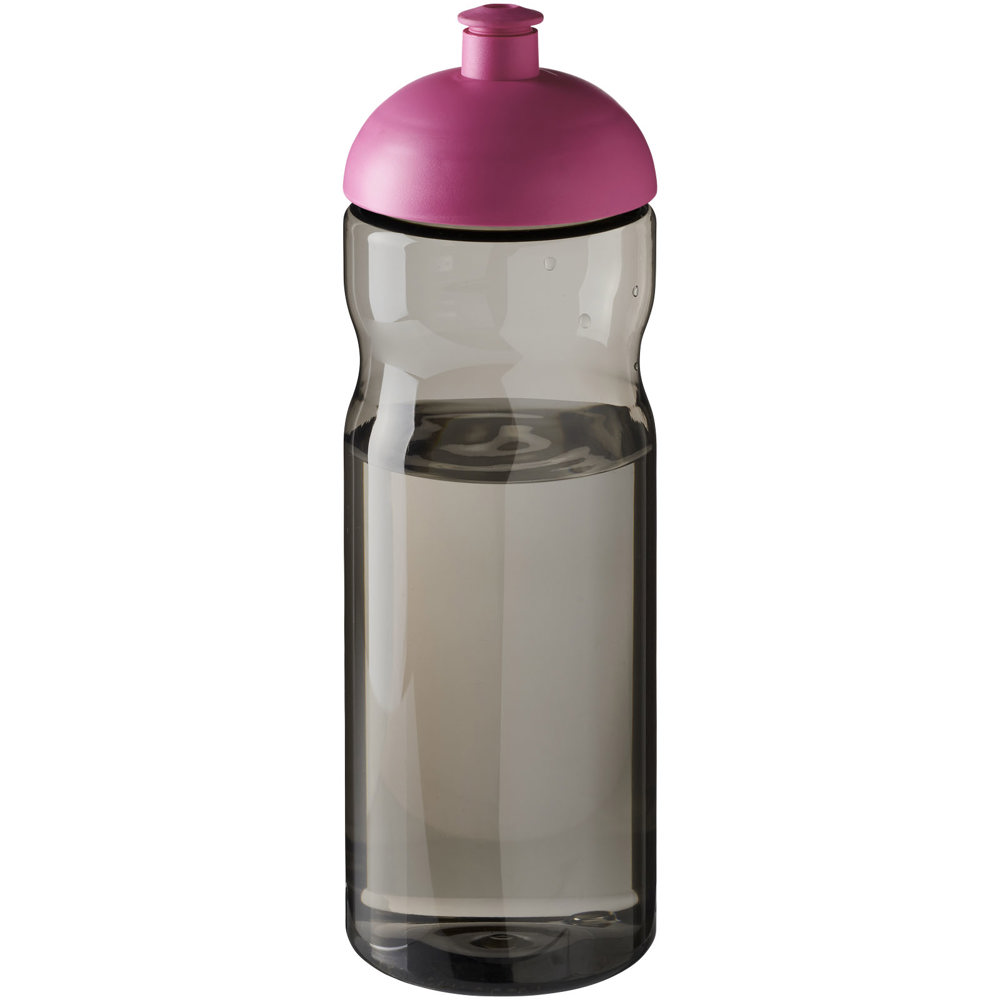 H2O Active® Eco Base 650 ml sportfles met koepeldeksel - Houtskool, Magenta