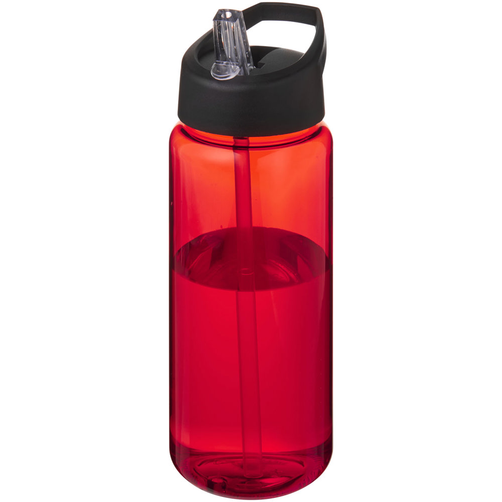 H2O Active® Octave Tritan™  600 ml sportfles met tuitdeksel - Rood, Zwart