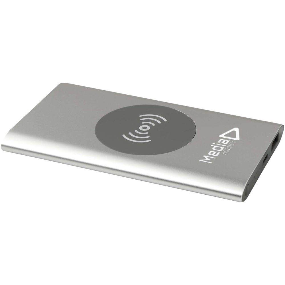 Juice type-C draadloze powerbank van 4000 mAh van gerecycled aluminium 