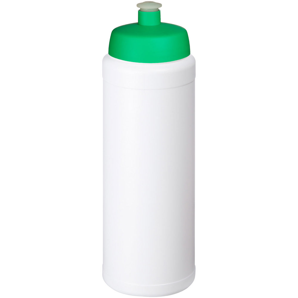 Baseline® Plus grip 750 ml sportfles met sportdeksel - Wit, Groen