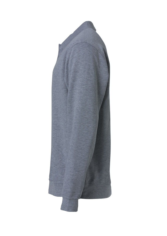 Clique - Basic Polo Sweater Grijs-melange 4XL
