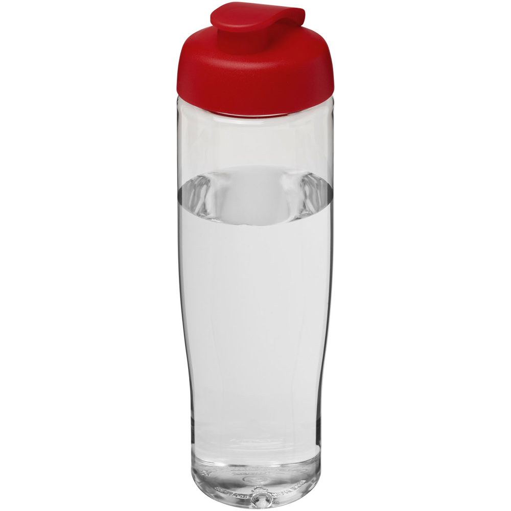H2O Active® Tempo 700 ml sportfles met flipcapdeksel - Transparent, Rood