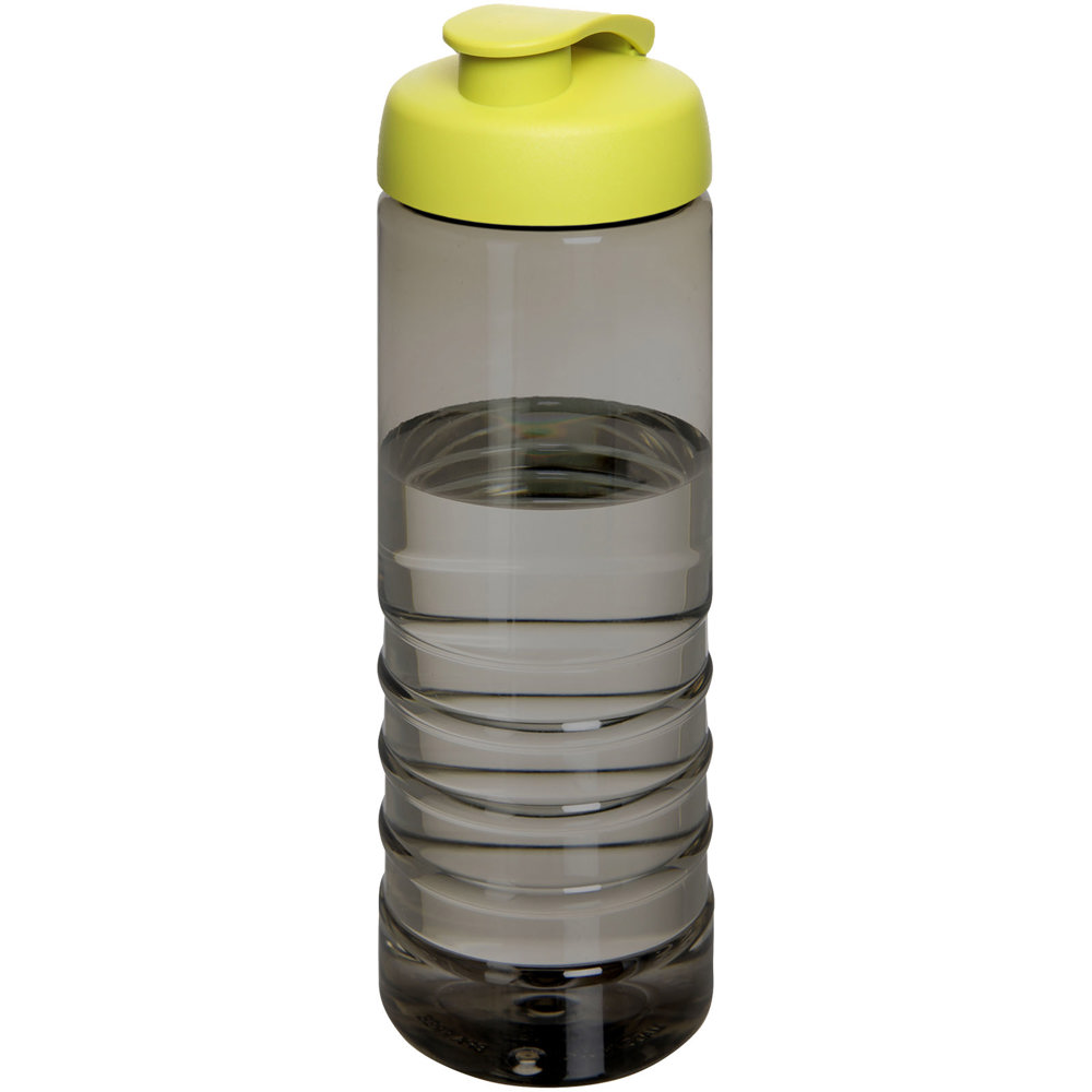 H2O Active® Eco Treble 750 ml drinkfles met klapdeksel - Houtskool, Lime