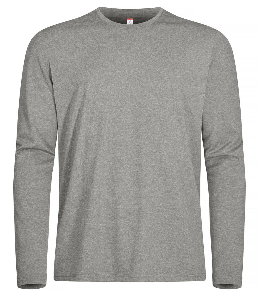 Clique - Basic Active-T L/S - Grijsmelange