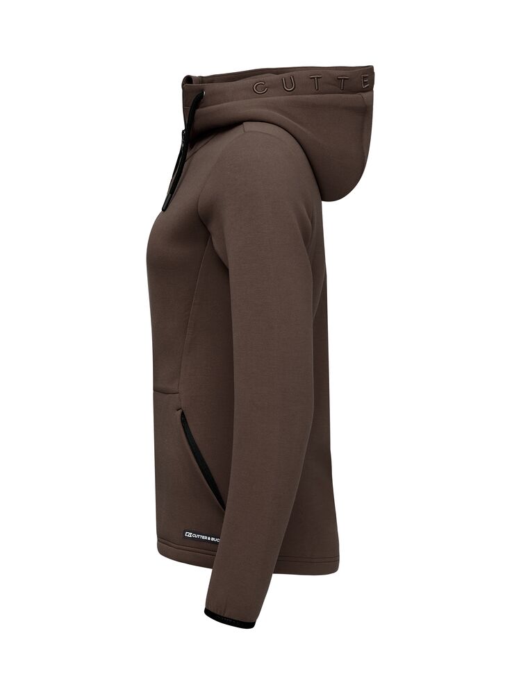 Cutter & Buck - Pemberton Hood Dames Donker Mokka M