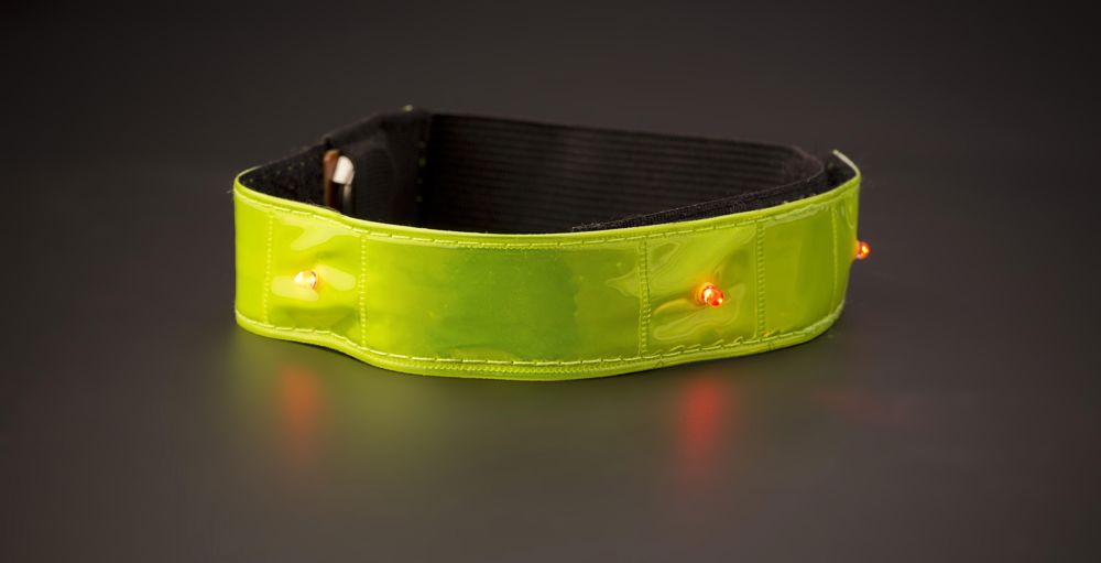 Nylon (500D) en PVC reflecterende strap met licht Anni