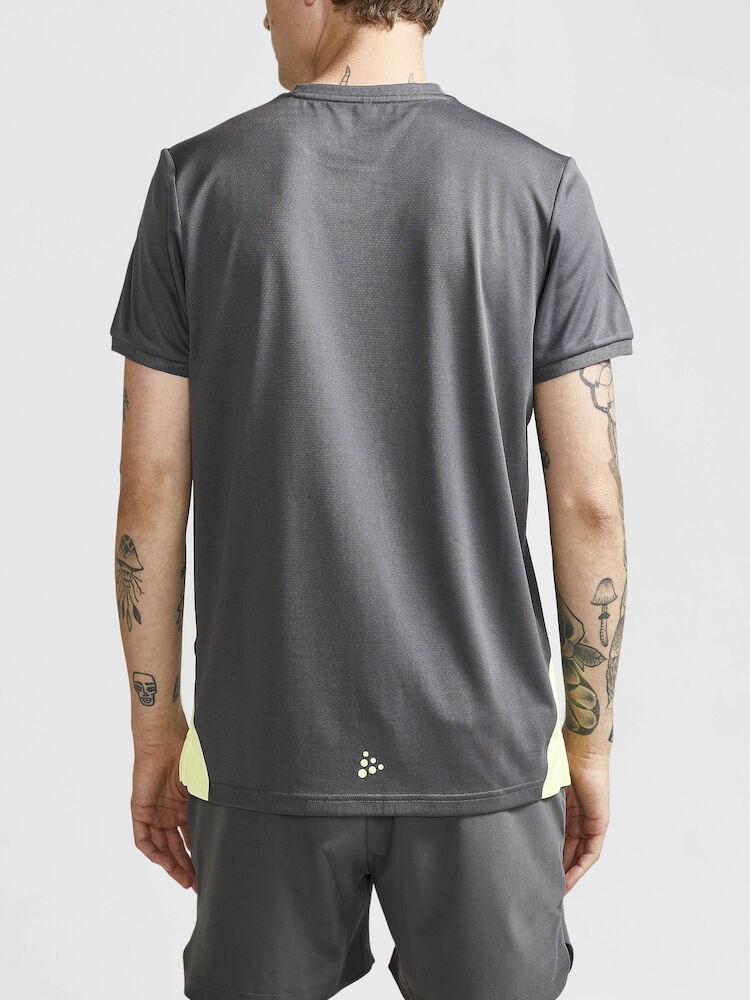 Craft - PRO Control Impact SS Tee M Granite-Giallo XXL