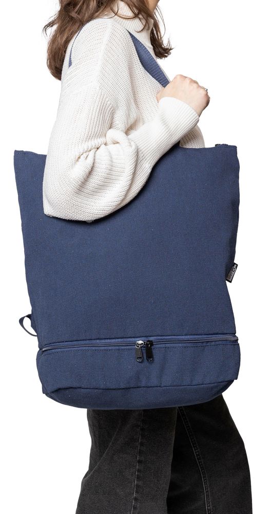 Gerecyclede polycotton (330 gsm) totepack Osric