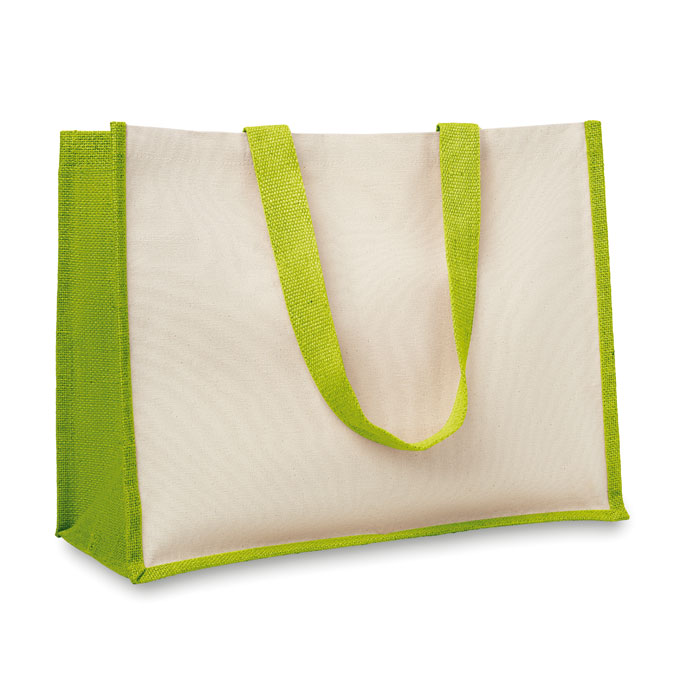 CAMPO DE FIORI - Jute/canvas boodschappentas - Limoen