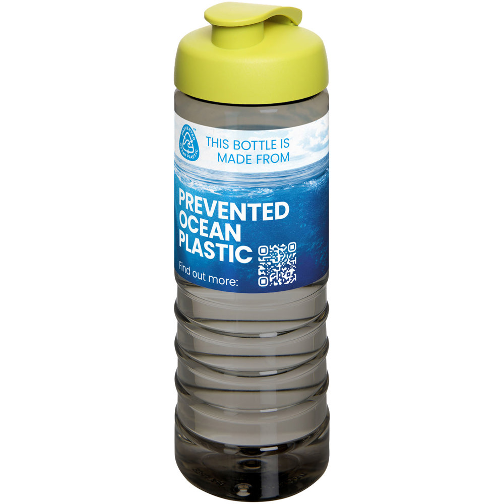 H2O Active® Eco Treble 750 ml drinkfles met klapdeksel