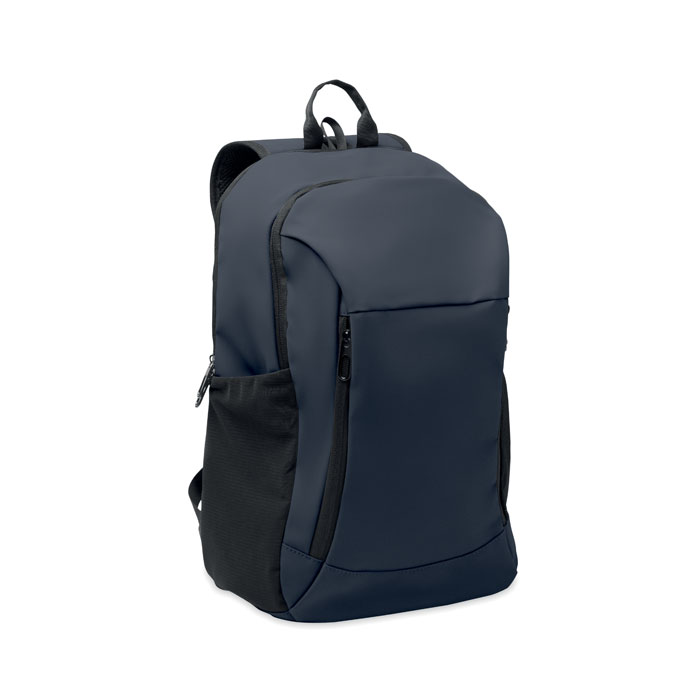 KOROVIN - 15" zachte PU laptop rugzak - Marineblauw