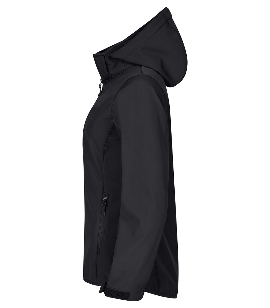 Clique - Classic Softshell Hoody Women Zwart S