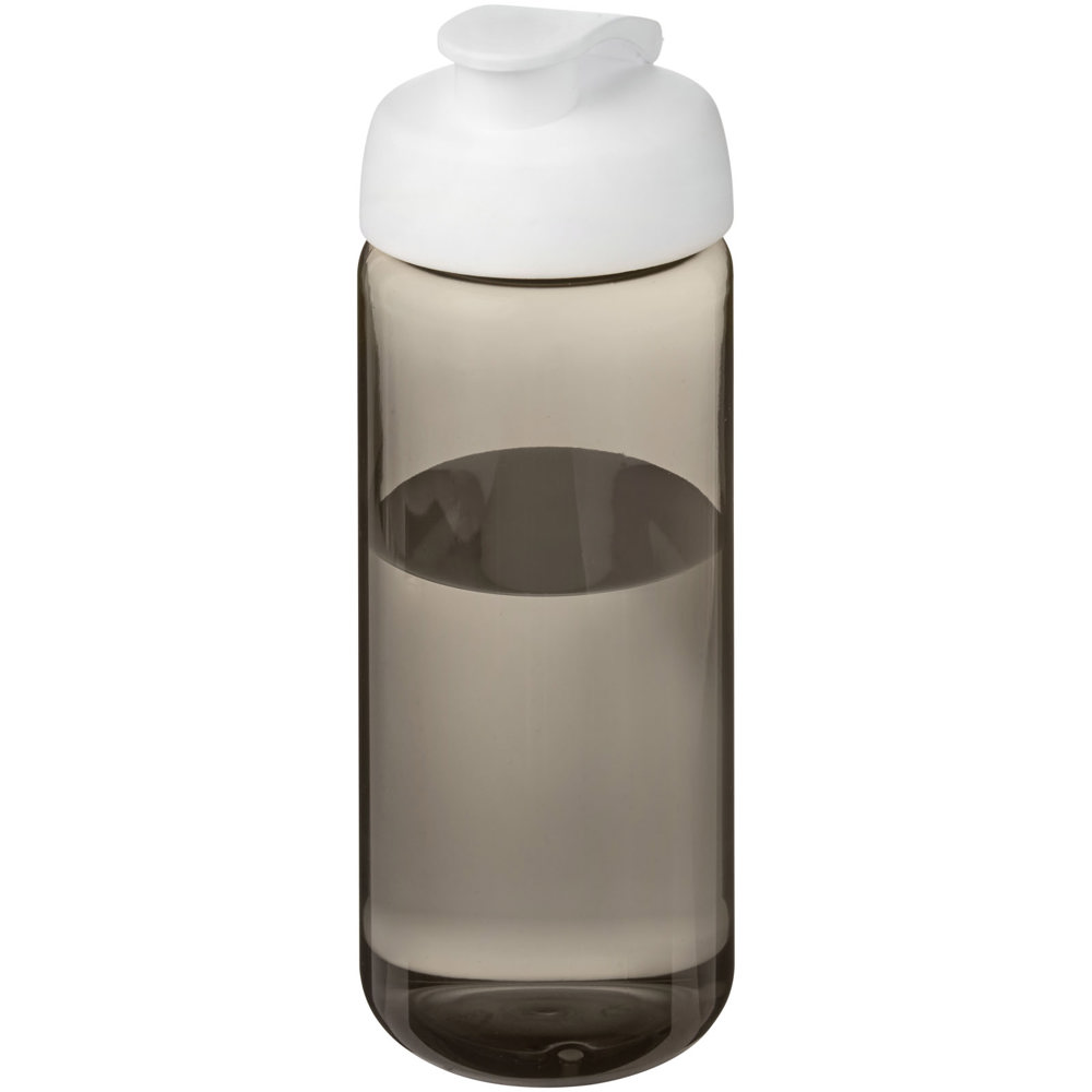 H2O Active® Octave Tritan™ 600 ml sportfles met klapdeksel - Houtskool, Wit