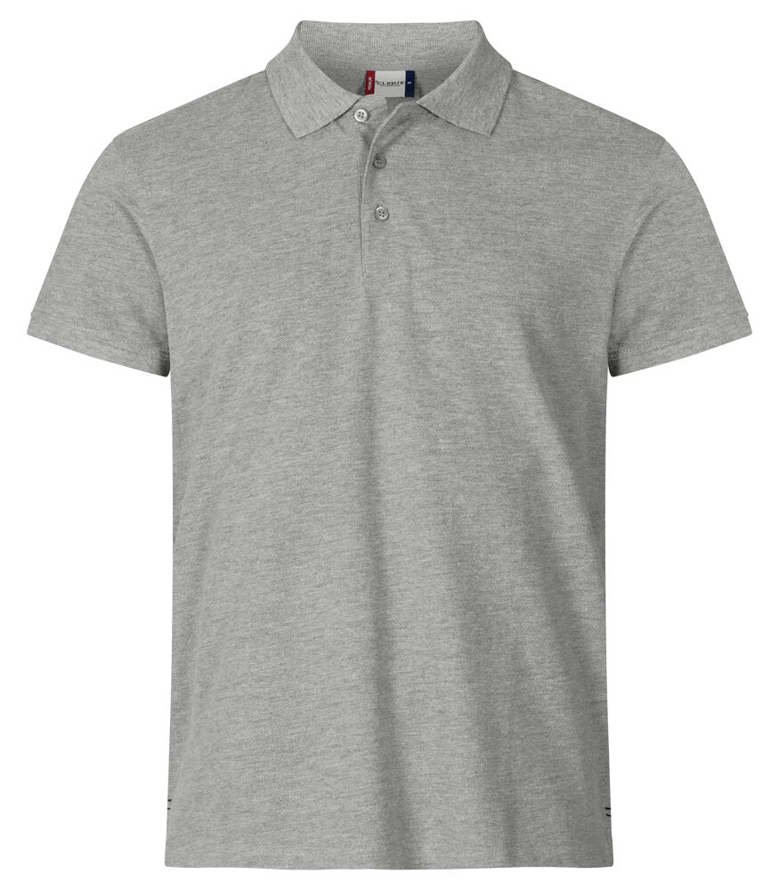 Clique - Heavy Premium Polo - Grijs-melange