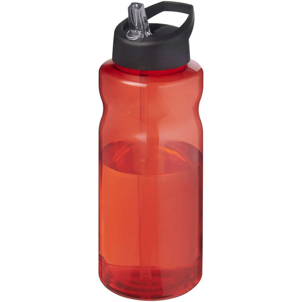 H2O Active® Eco Big Base 1 l drinkfles met tuitdeksel - Rood, Zwart