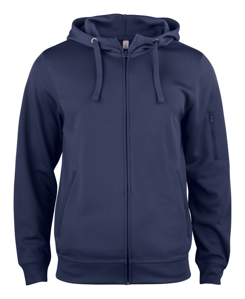 Clique - Basic Active Hoody Full Zip - dark navy