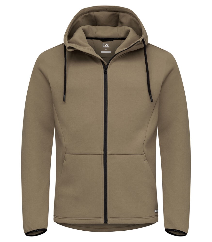 Cutter & Buck - Pemberton Hood FZ Heren - Khaki