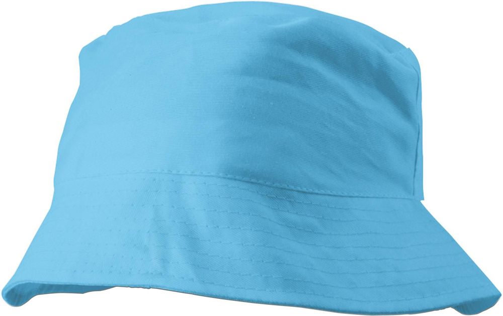 Katoenen zonnehoed Felipe - lichtblauw