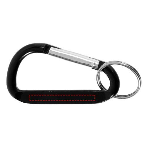 Timor RCS-sleutelhanger van gerecycled aluminium met karabijnhaak