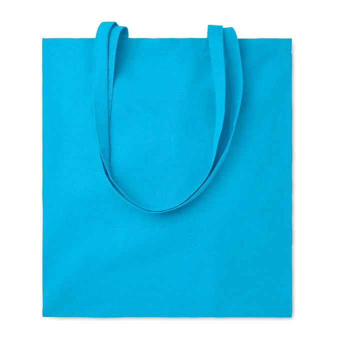 COTTONEL COLOUR + - Katoenen boodschappentas - Turquoise