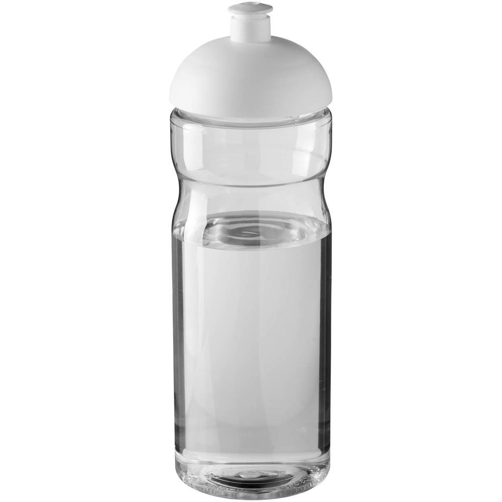 H2O Active® Eco Base 650 ml sportfles met koepeldeksel - Transparent, Wit