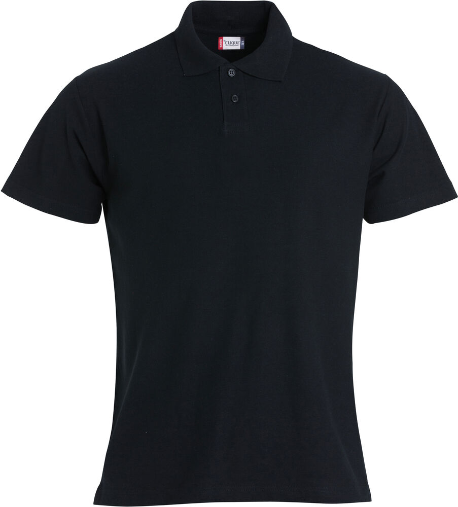 Clique - Basic Polo S/S Junior - Zwart