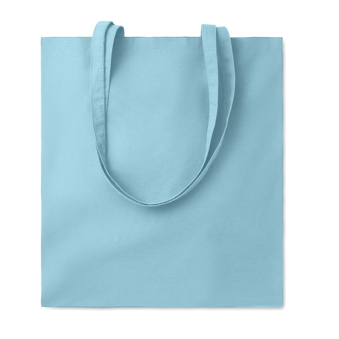 COTTONEL COLOUR + - Katoenen boodschappentas - Babyblauw
