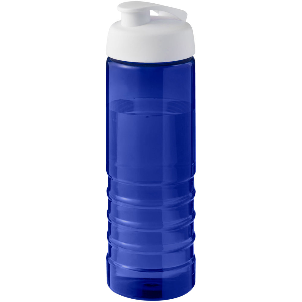 H2O Active® Eco Treble 750 ml drinkfles met klapdeksel - Blauw, Wit