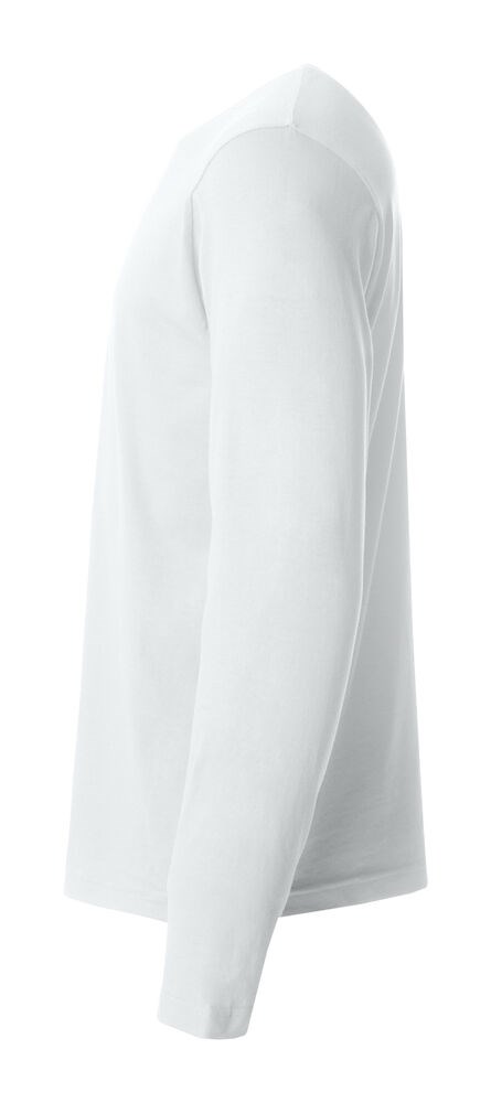 Clique - Basic-T L/S Wit 4XL