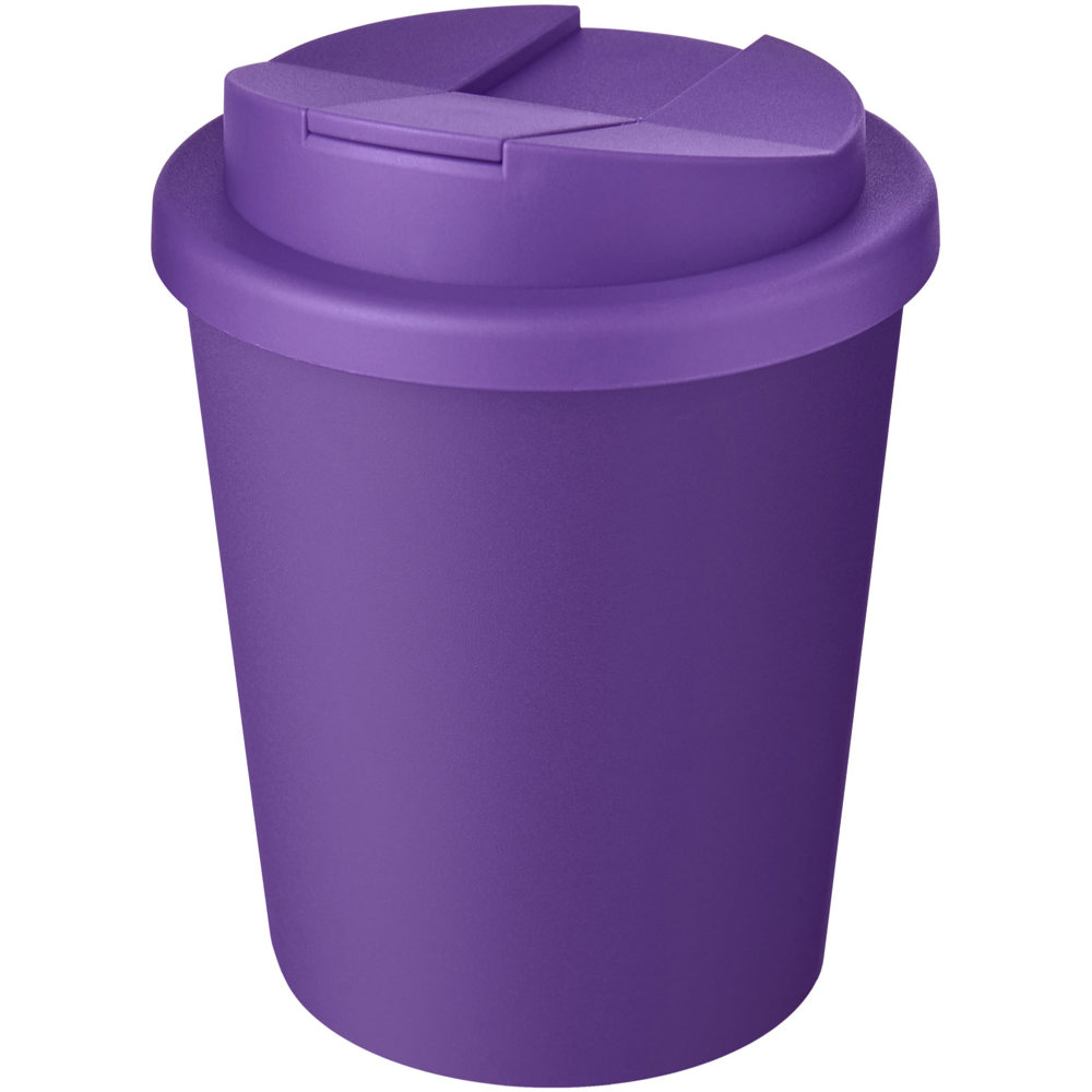 Americano® Espresso Eco 250 ml gerecyclede beker met knoeibestendig deksel - Paars