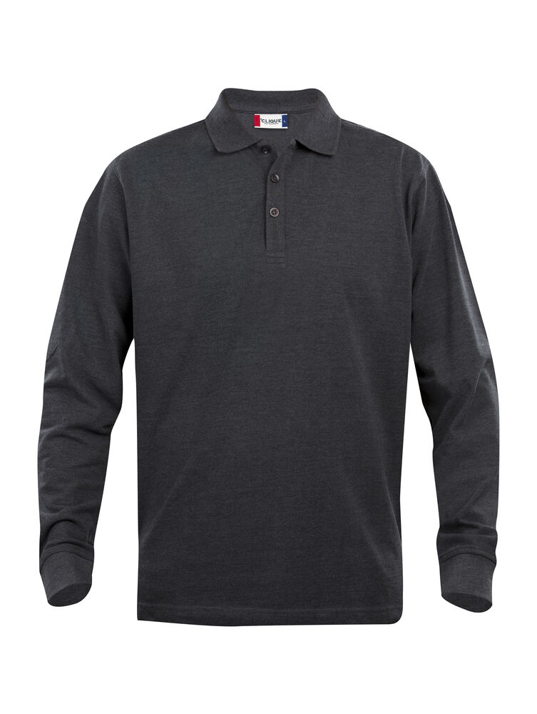 Clique - Classic Lincoln L/S - Antraciet Melange