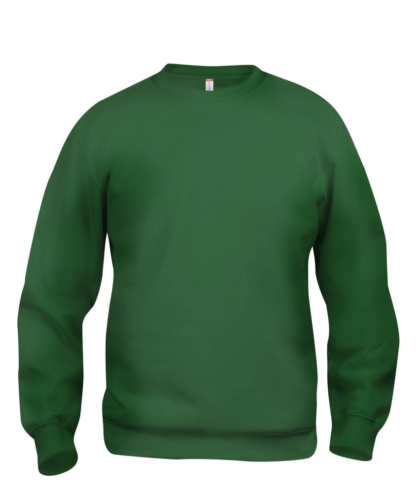 Clique - Basic Roundneck - Flessen-groen