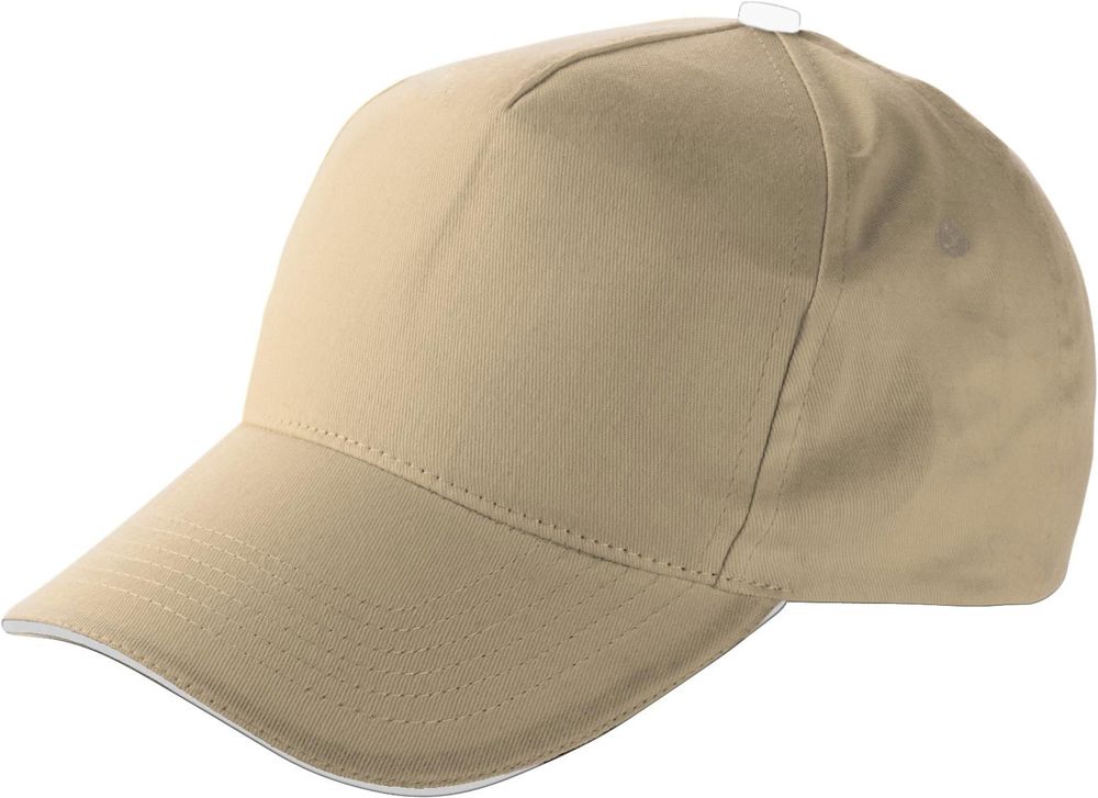 Katoenen pet Beau - khaki (écru)