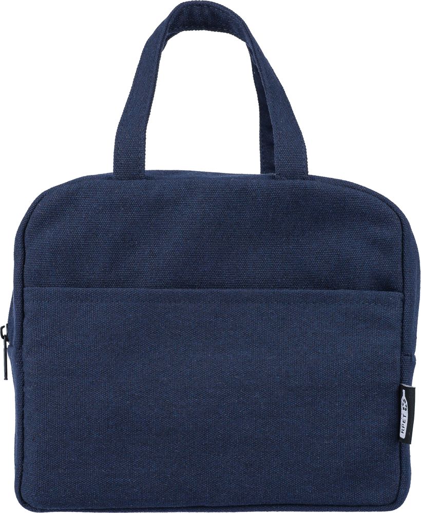 Gerecyclede polycotton (330 gsm) koeltas Elowen - Blauw