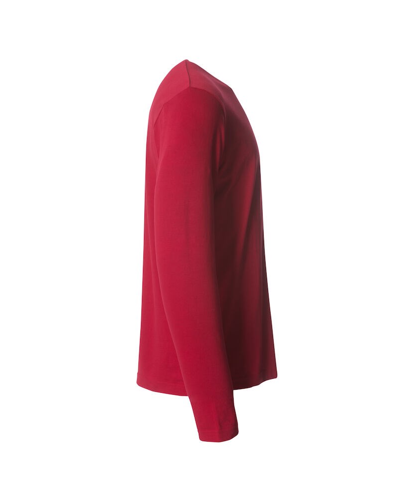 Clique - Basic-T L/S Rood 4XL