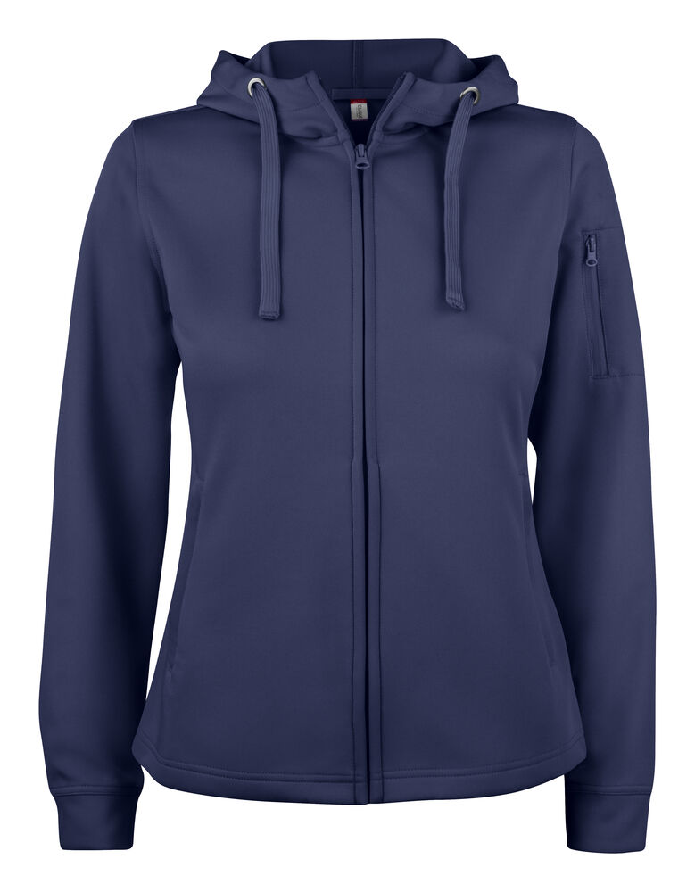 Clique - Basic Active Hoody Full Zip Women - dark navy