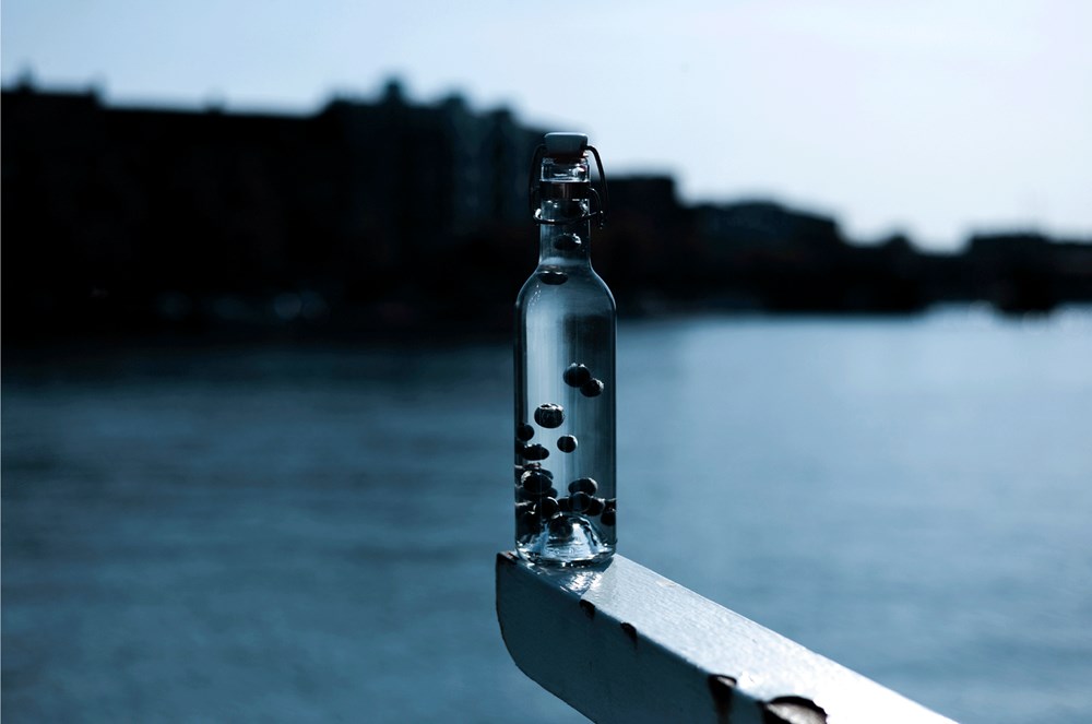 Groenkleurige fles met beugelsluiting (375ml)