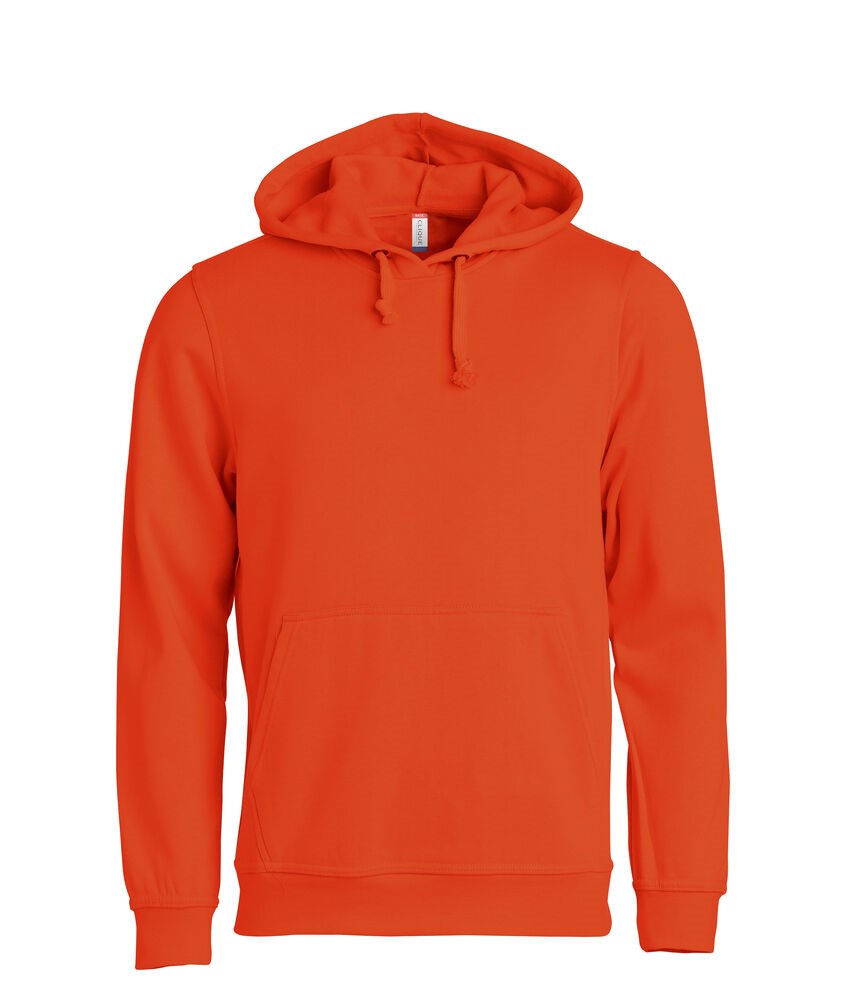 Clique - Basic Hoody - Diep-oranje
