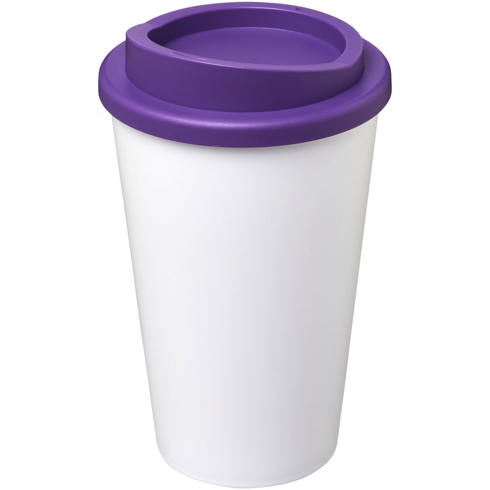 Americano® 350 ml geïsoleerde beker - Wit, Paars