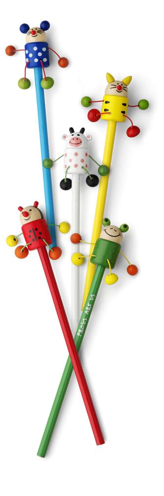 Houten potlood George - custom/multicolor