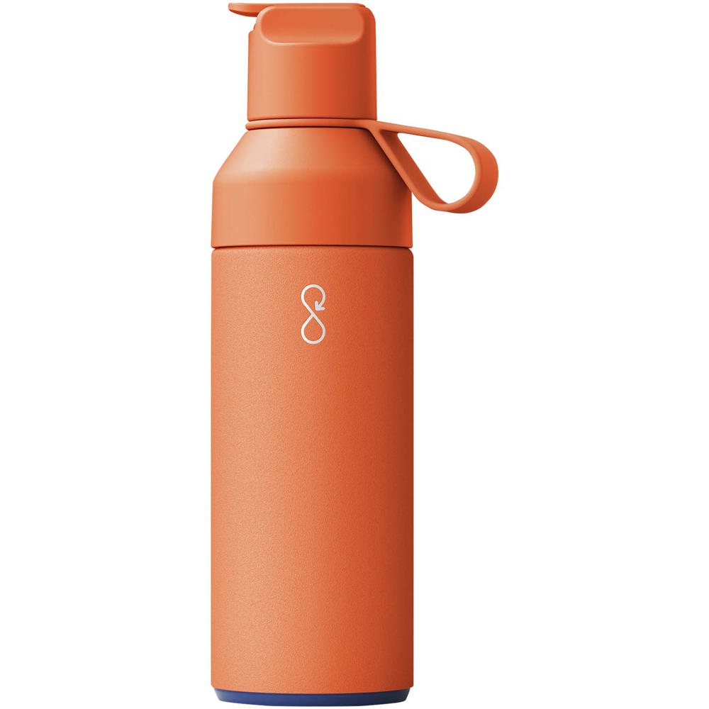 Ocean Bottle GO 500 ml vacuüm geïsoleerde waterfles - Zon oranje