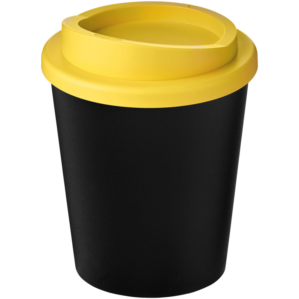 Americano® Espresso Eco 250 ml gerecyclede beker - Zwart, Geel