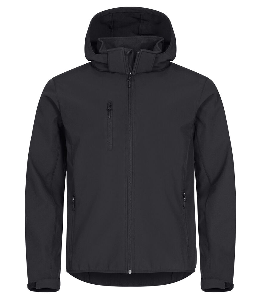 Clique - Classic Softshell Hoody - Zwart