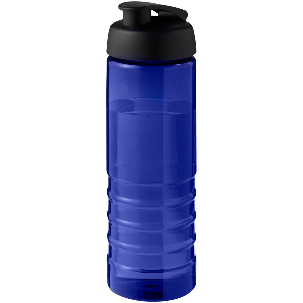 H2O Active® Eco Treble 750 ml drinkfles met klapdeksel - Blauw, Zwart