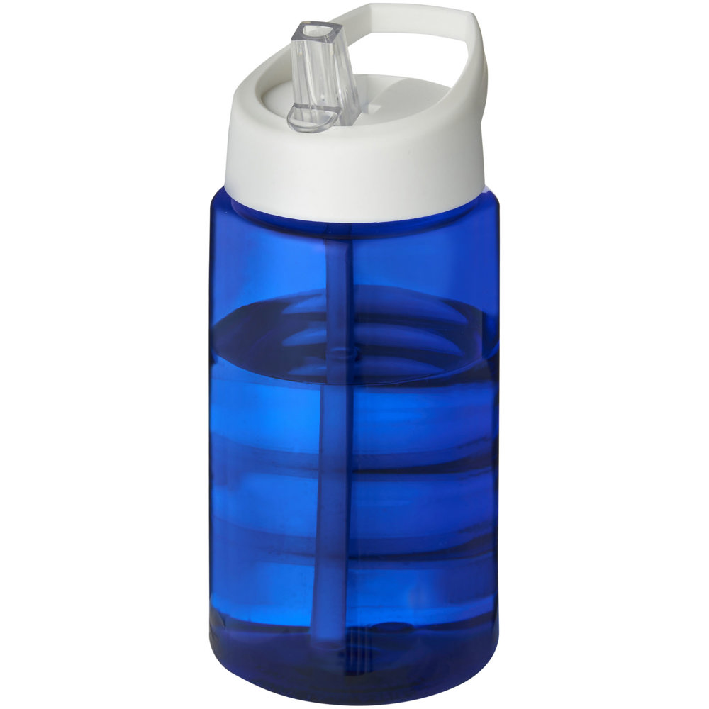 H2O Active® Bop 500 ml sportfles met tuitdeksel - Blauw, Wit