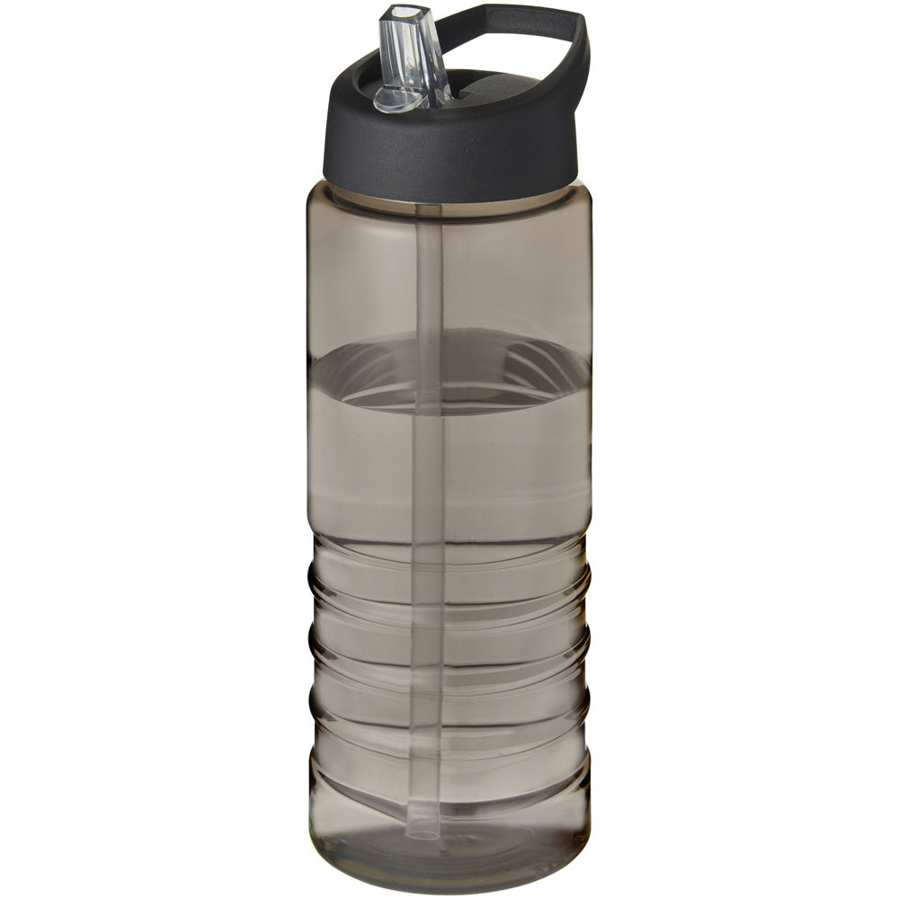 H2O Active® Treble 750 ml sportfles met tuitdeksel - Houtskool, Zwart